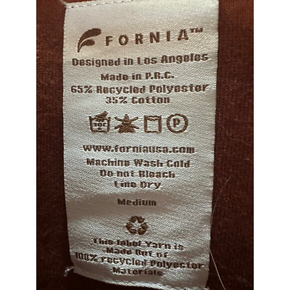 Fornia Rust Fleece Shacket – Size M (P2P 24”) - Picture 2 of 7